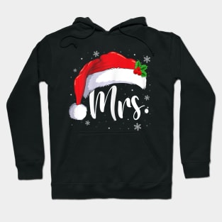 Mr Mrs Claus Christmas Couples Matching His And Her Pajamas Hoodie